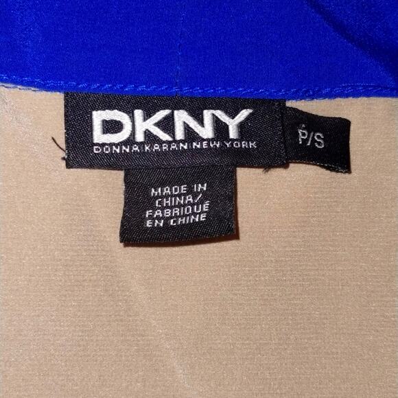 A DKNY Women's Silk Handkerchief Floral Print Sleeveless Kimono Vest Top Size S - Picture 9 of 10